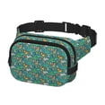 thumbnail image 2 of Fotbe Jungle Animals Cangurera Cuadrada con Estampado de Doble Capa, Bolsa de Cintura Ajustable Mini para Hombres y Mujeres, 2 of 9