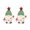 Santa Claus, variant on Luxurious Christmas Tree Crystal Zircon Earrings Stud Drop Dangle Women Jewelry-Christmas Tree #7