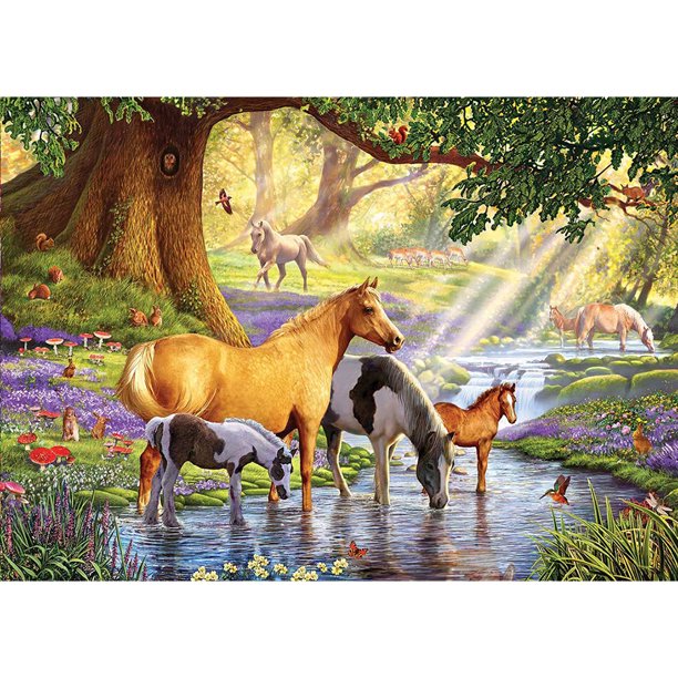 Taladro Diamante Pintura (DF3646) 5D DIY Completo Caballo Bordado Mosaico Craft Kit (w621) 45x60cm Hugtrwg Para estrenar