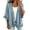 01 Blue, variant on Fewfanhot Womens Tops 2026 Ruffle Button Down Denim Shirt Casual V Neck Jean Tunic Blouse Tops