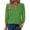 Green #10, variant on KDDYLITQ 3/4 Length Sleeve Womens Tops with Button Cuffs Dressy Casual V Neck Shirts Summer Fashion Workout Solid Tunic Blouses Dark Gray 2XL