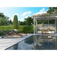 thumbnail image 3 of Perrin Teak Outdoor Reclining Chaise Lounger in Black with Wheels, 3 of 5