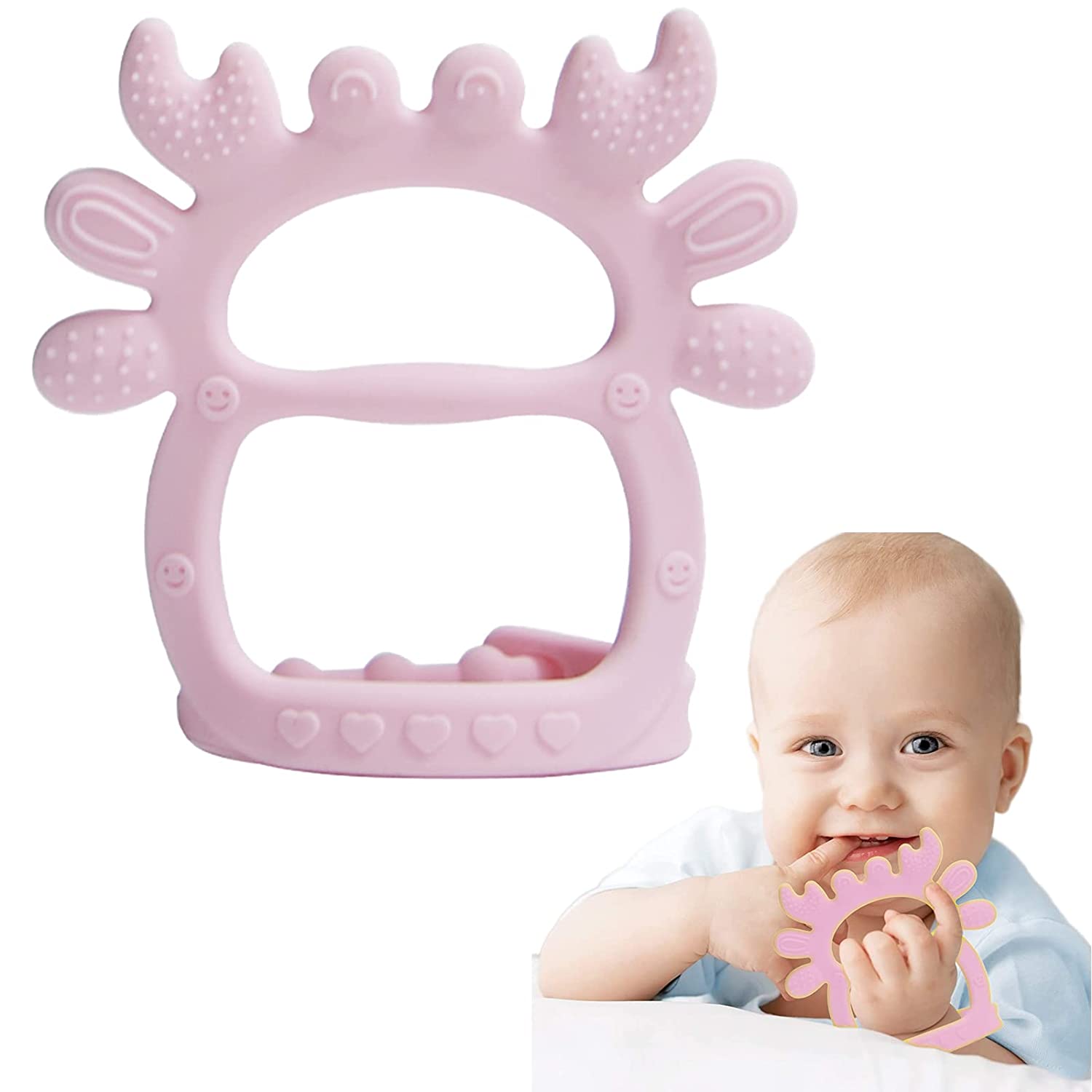 SHTUUYINGGBaby Wrist Teether, Baby Teething Toys for Babies Infants