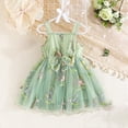 thumbnail image 3 of QTOCIO Toddler Girls Dresses, Baby Girl Clothes, Girl's Sleeveless Printed Dress Fashionable and Cute Princess Dress, Sky Blue, 1 Years, 3 of 5