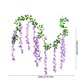thumbnail image 2 of Guirnalda de flores de glicina artificial | Enredaderas colgantes de seda de 6.56 pies | 10 cuerdas de flores | Blanco, Beige, Azul, Morado, Rosa | Decoración de bodas y jardines | Duradero y, 2 of 5