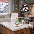 thumbnail image 6 of Stylish Metal Hanging Christmas Tree Wind Spinner - Festive Design with Santa Hat & Stars Perfect for Yard & Garden Decor, 6 of 7