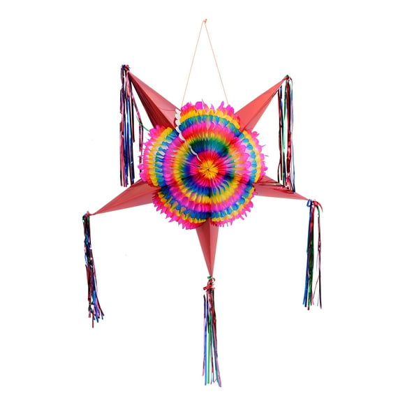 MOVTOTOP Multi Color Foldable Star Pinata Decoration Made of Paper for Adding Joyful Atmosphere to Parties