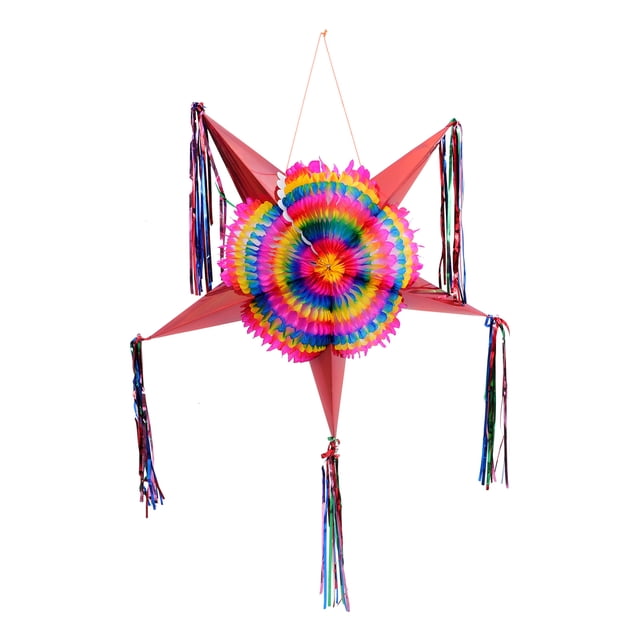 Pinata Decoration Festival Party Paper Pinata Colored Foldable Star Ornament Paper Pinata Party Decor