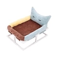 thumbnail image 4 of Cama elevada para gatos, nido inferior antideslizante, almohadilla para perrera para sofás, sillas, interiores Marrón Yuyangstore Cojín para mascotas, 4 of 8