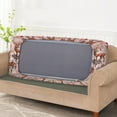 thumbnail image 3 of Renewold Reindeer Brown Red Couch Seat Cover Sofa Seat Slipcover Replacement Stretch Furniture Protector Spandex Sofa Couch Cover for Kids, Pets, Machine Washable, L, 3 of 5
