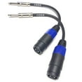 thumbnail image 3 of CESS-010 Speakon Speak-on Female Jack To 1/4 TS Male Speaker Cable - 2 Pack, 3 of 6