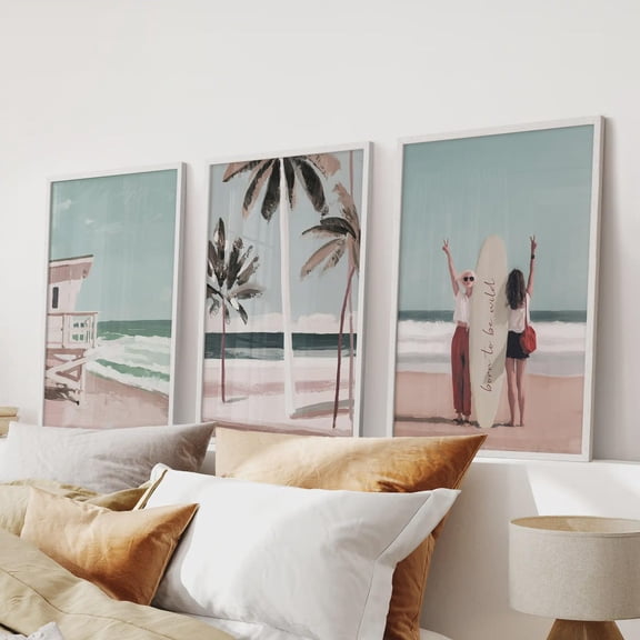 Coastal Grandmother Wall Art, California Coastal Decor, Palm Tree Beach Prints, Hamptons Style Wall Art, Beach House Decor, Poster Only