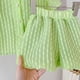 thumbnail image 3 of Jumpingount Conjunto de camisas de ropa para niñas, mano de obra de poliéster de verano, pantalones de cierre de piel de larga duración, Tops conjuntos de ropa verde 100cm, 3 of 6