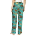 thumbnail image 3 of Xecao Cute Animals Women's Straight Lounge Pajama Pants: The Epitome of Relaxed Sleepwear, 3 of 9