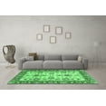 thumbnail image 3 of Ahgly Company Indoor Square Oriental Emerald Green Modern Area Rugs, 7' Square, 3 of 4