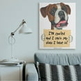thumbnail image 2 of Stupell Industries Spoiled Boxer Dog Phrase Funny Home Pet Sign Canvas Wall Art Design by Danny Gordan, 2 of 4
