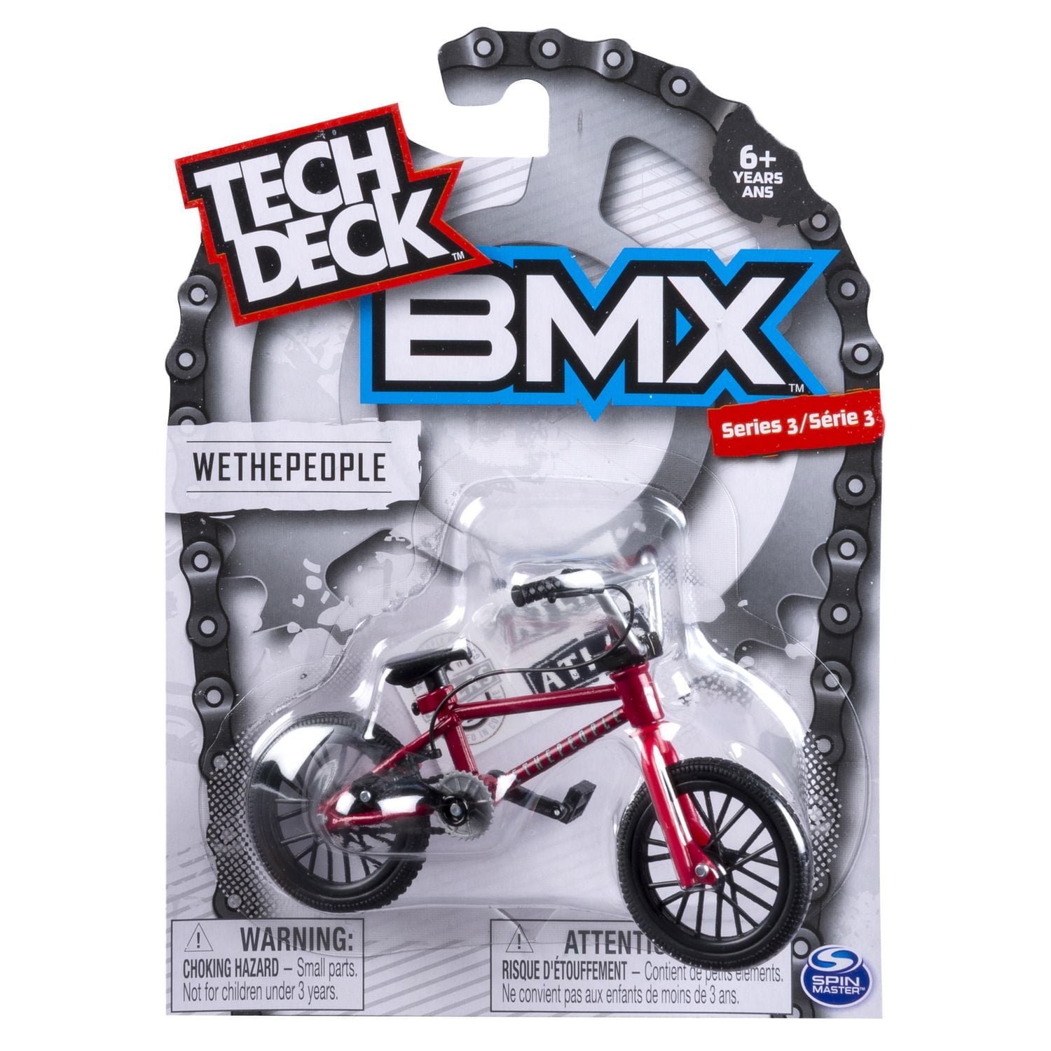 Vélo WeThePeople BMX de Tech Deck en rouge/noir