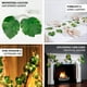 Efavormart 10ft Warm White LED Artificial Monstera Leaf Garland String ...