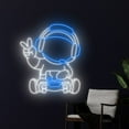 thumbnail image 3 of Handmadetneonsign Astronaut Gamer Neon Sign, Astronaut Wall Art Decor, Gaming Room Wall Decor, 3 of 5