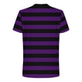 thumbnail image 3 of GUZOM Mens Purple Striped Crewneck T-Shirt Relaxed Oversized Fit Soft Stretch Breathable Casual Short Sleeve Tee,Size 4XL, 3 of 4