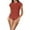 Red, variant on Ohufall 2025 Women Two Piece Rash Guard Short Sleeve Swimsuits Swim Shirt Bathing Suit With Bottoms Swimsuit Clearance