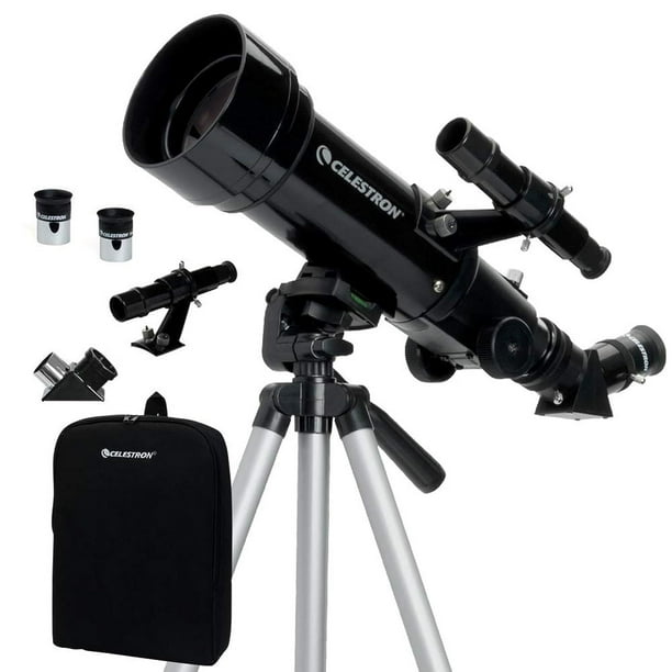 Telescopio Refractor Portátil Celestron 70mm Vidrio Totalmente Revestido Ideal para Principiantes