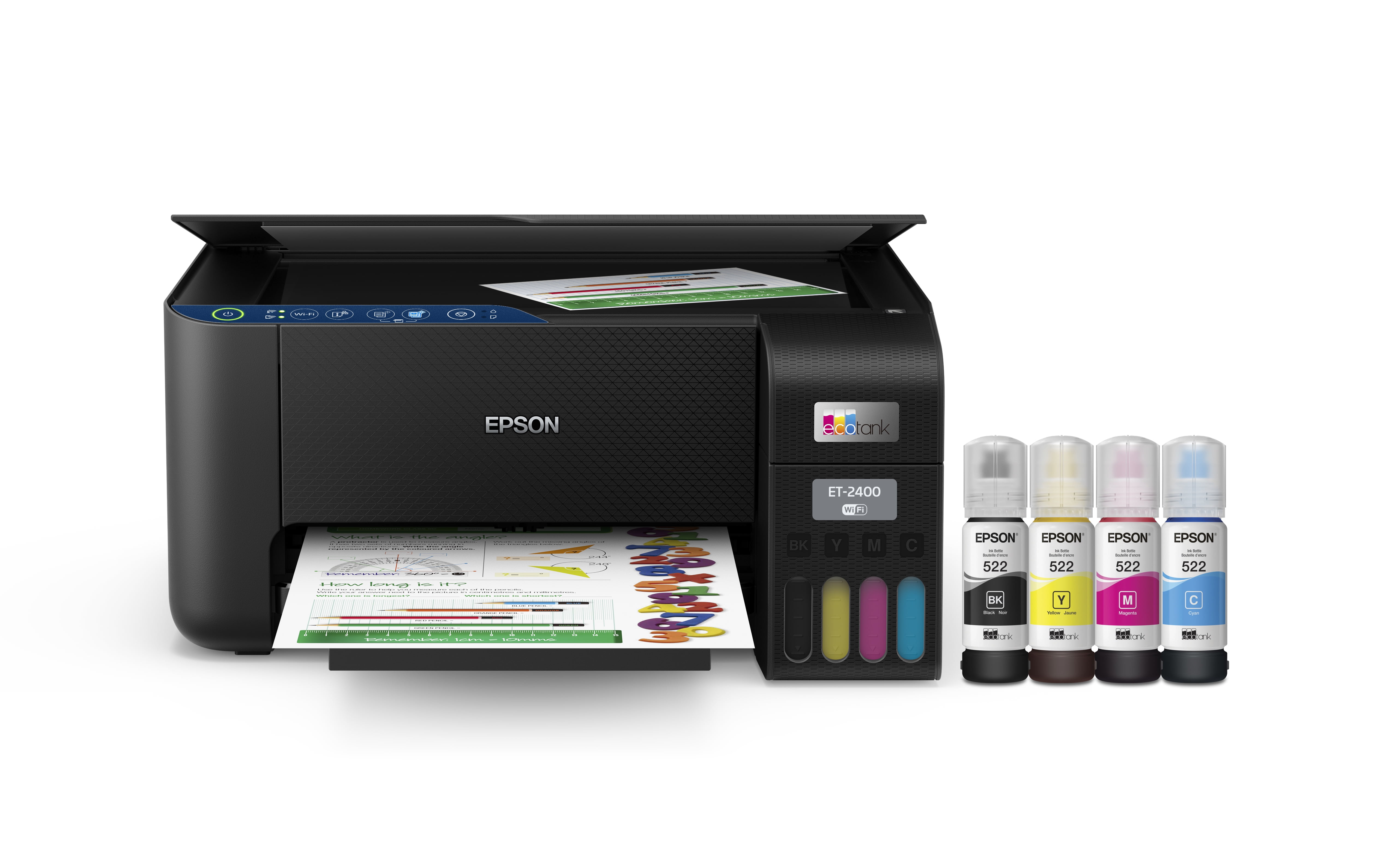 Epson EcoTank ET-2400 Wireless All-in-One Cartridge-Free Supertank Printer with and - Walmart.com