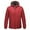 Red, variant on uikmnh Men's Winter Coats Men's Outdoor Jacket Water Proof Wool Lined Hiking Winter Thick Warm Jacket Windproof Coat Size:2XL