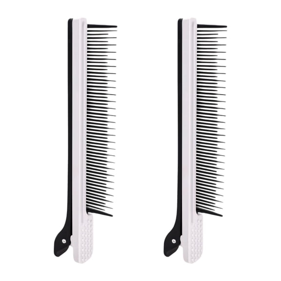DOLITY 2Pcs Hairdressing Assistant Comb Hair Dye and s for Salon Highlights black white