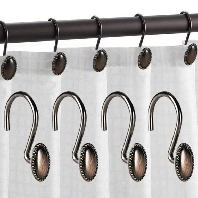  Shower Curtain Hooks Decorative Shower Curtain Hooks Rust Proof