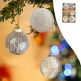 thumbnail image 3 of Taotanxi Christmas Ball Ornaments Set, Farmhouse Shatterproof Christmastree Decorations,6ct Large Plastic Hanging Ornaments,80mm/3.1,Neutral, 3 of 6
