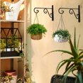 thumbnail image 2 of ZEECER Hanging Plant Bracket, 2 Pack 12-inch Plant Hangers Outdoor Indoor, Rust-Proof Metal Plant Hanger Bracket, Decorative Wall Hanging Plant Hooks for Hanging Plants Flowers Lanterns Bird Feeders, 2 of 7