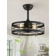 thumbnail image 1 of Ventilador de techo LEDIARY, control remoto sin aspas, 18 pulgadas, con jaula negra, 1 of 7