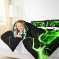 thumbnail image 4 of Manfei Green Black Gamepad Full Size Comforter Sets,Modern Gamer Bedding Comforter Set,Kids Video Game Bedding Sets,Ultra Soft Home Decor Reversible,3-Piece, 4 of 8