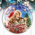 thumbnail image 2 of Artistic Classic Holiday Melody Ornament, All I Want for Christmas Is You, Celebrity Singer Gift, 2 of 7