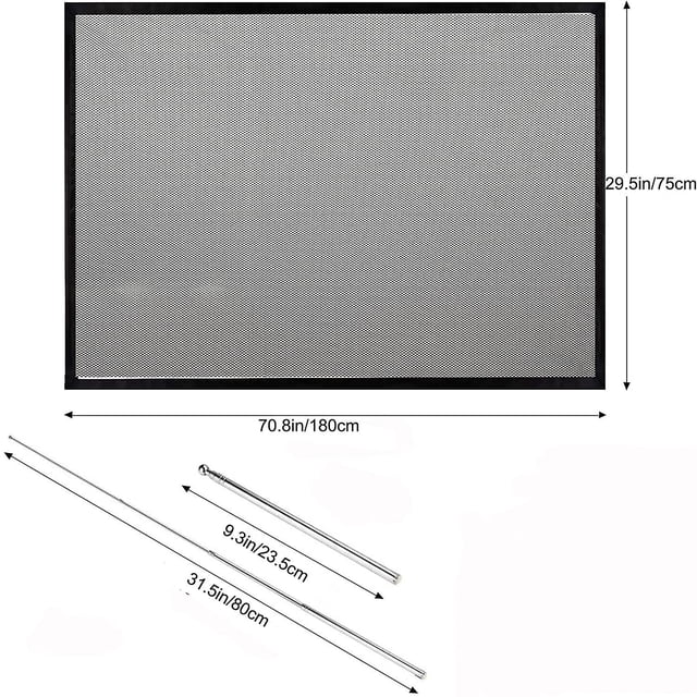 Porte Magique pour Chiens Porte d'Escalier Rétractable Porte de Sécurité pour Bébé Filet d'Isolation pour Animaux de Compagnie Grande Porte Rétractable pour Séparer Bébé et Animaux de Compagnie Ea