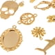 thumbnail image 3 of Encantos de plata antiguos jinwen para collar de mujer DIY Oro, 3 of 6