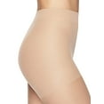 thumbnail image 3 of L'eggs Women's Sheer Energy Medium Leg Support Sheer Tights Control Top No-Roll Waistband Sheer Toe, 2 Pair, 3 of 5