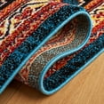 thumbnail image 5 of SAFAVIEH Vintage Hamadan Nora Oriental Area Rug, Blue/Black, 5'3" x 7'6", 5 of 8
