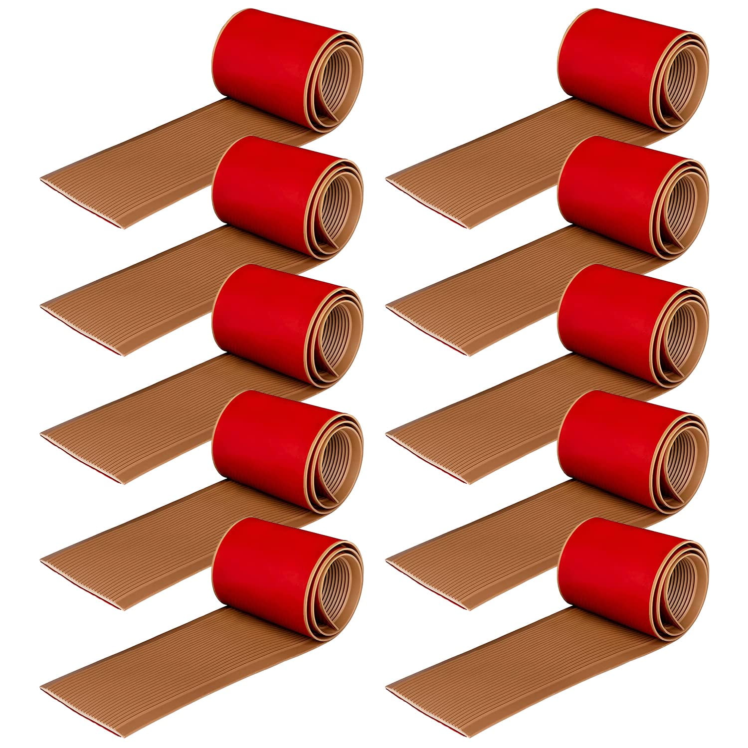 Rubber Bond 4x36in Heavy Duty Anti Slip Stair Treads (10Pack