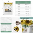 thumbnail image 6 of Sunflowers Balloon Curtains for Windows, Bedroom Curtains 54 Inch Length, Spring Botanical Truck Pig Wooden Grain Tie Up Curtains Panels Thermal Insulated Bathroom Curtains Window 42"x54", 6 of 8