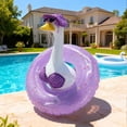 thumbnail image 7 of KUKIDSVO Swimsuit Porch Goose Outfit Set, Summer Skirt Hat Clothes with Sunglasses Swim Ring, Outdoor Patio Yard Lawn Decor for 23'' Cement Goose Statue(J), 7 of 7