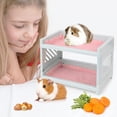 thumbnail image 2 of Pet Bunk Bed Easy To Install Hideout Corner For Guinea Pig Hamster Small Animal (without Cushion), 2 of 8