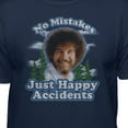 thumbnail image 2 of Teelocity Bob Ross Just Happy Accidents Navy Short Sleeve Graphic Tee, 2 of 4