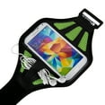 thumbnail image 4 of Universal Sweat-Resistant Neoprene Mesh Running Armband with Adjustable Velcro Strap Green, 4 of 4