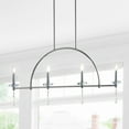thumbnail image 3 of JONATHAN Y Doris 41" 4-light Linear Metal/Crystal LED Pendant, Chrome, 3 of 9