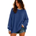 thumbnail image 5 of Endives Women's Sweaters Crew Neck Cable Knit Long Sleeve Pullover Sweater Casual Fall Top XXXXL, 5 of 6