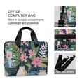 thumbnail image 4 of FORMRS 16" Laptop Bag Carrying Sleeve Case with Handle Travel Shoulder Briefcase, Green Floral, 4 of 8