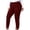 *Wine, variant on VBVC Women's Plus Front Slit Stretch Pants , Ladies' High Waisted Trousers , Fall Winter Skinny Leggings For Women, L-5XL