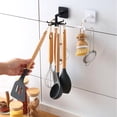 thumbnail image 1 of WASHWEPE 1Jgo De Pared Giratorios Negros Para Colgar Toallas Y Almacenamiento, 1 of 6